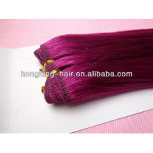 doble color rosa dibujado 5a barato indio 100% cabello indio remy